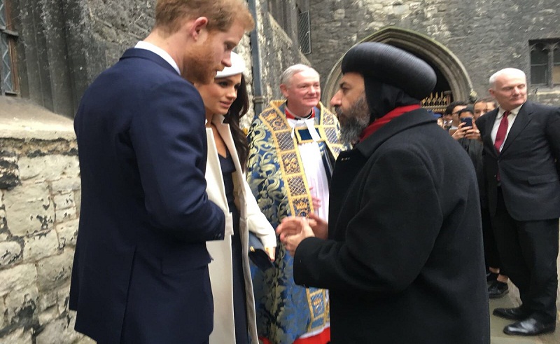 Egyptian Coptic Archbishop Blesses Prince Harry and Meghan Markle at Royal Wedding Ceremony