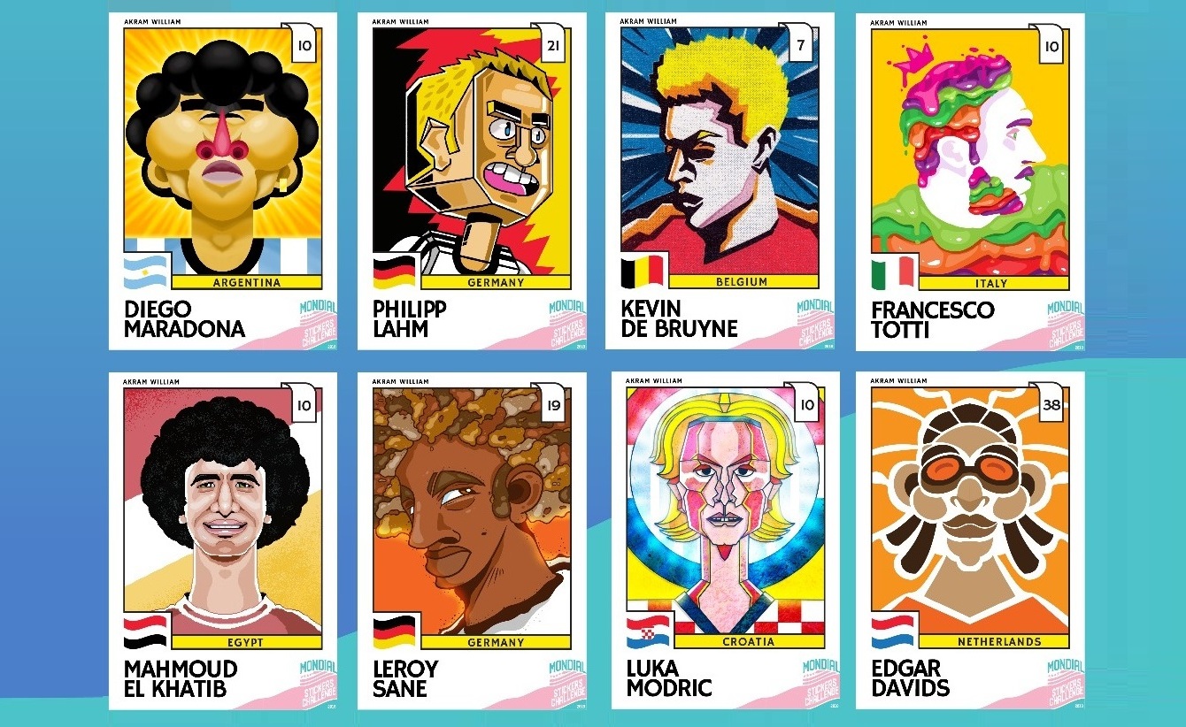 Egyptian Designs of Panini Stickers