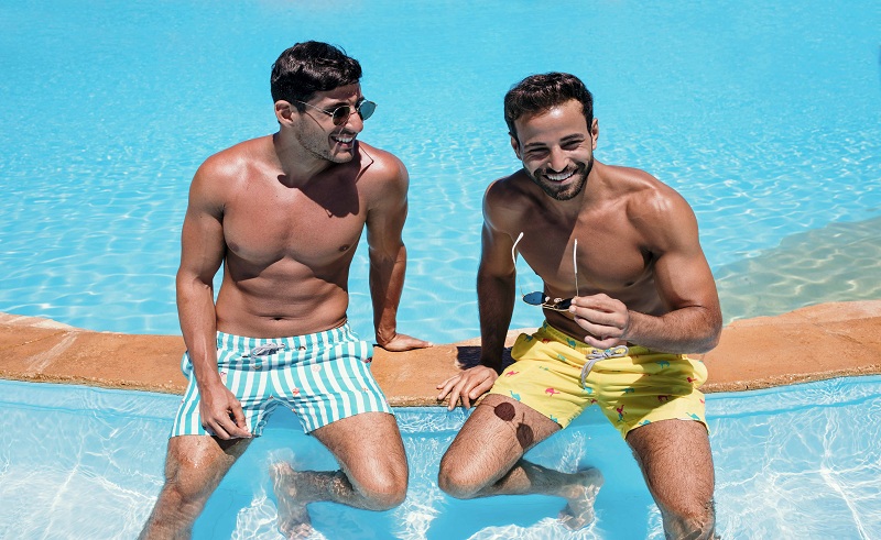 Ainans Egyptian Flag Mens Swim Trunks Beach Shorts with Pockets