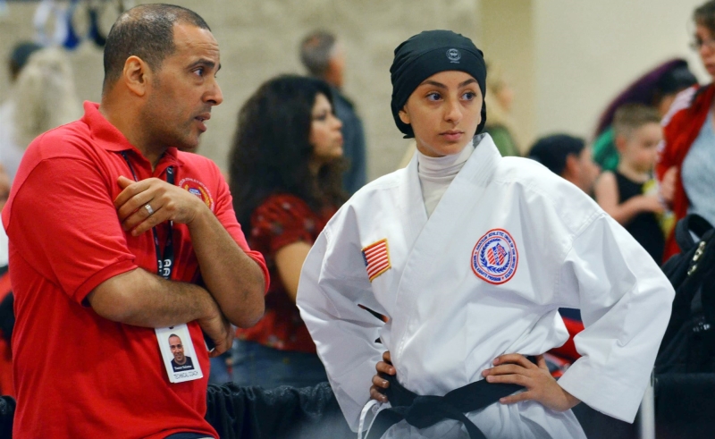 First Muslim Girl Competes on AAU National Karate Team in the United States