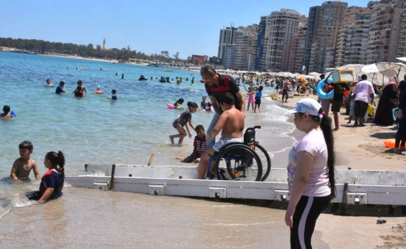Alexandria's Mandara Beach Opens Area for People with Disabilities