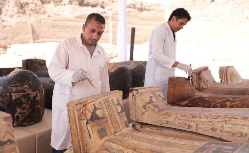 New Discovery at Saqqara Necropolis Finds Largest Cache of Statues Yet