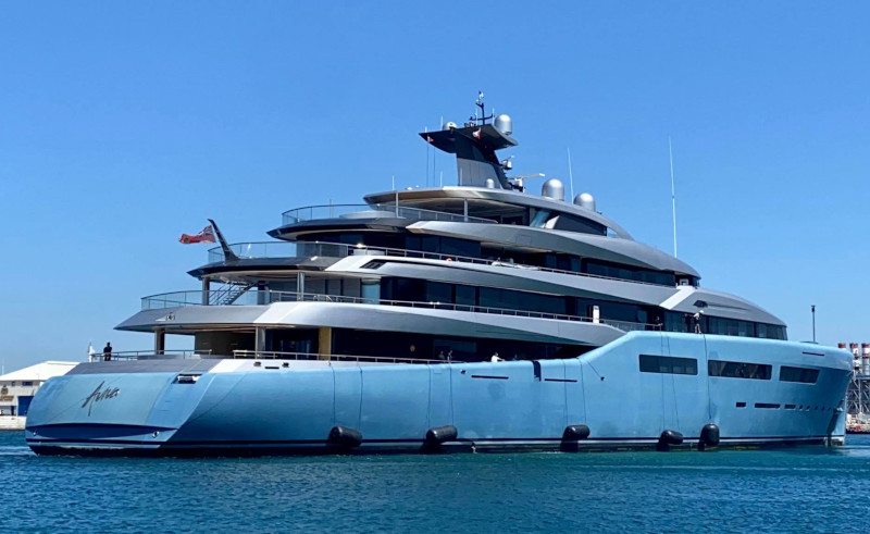 One of World's Most Expensive Superyachts 'Aviva' Arrives at Hurghada