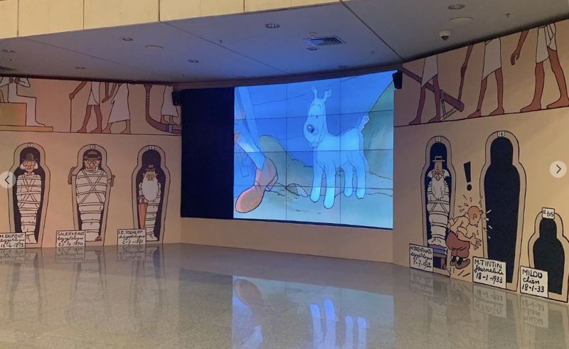 National Museum of Egyptian Civilisation Holds Exhibit for Tintin