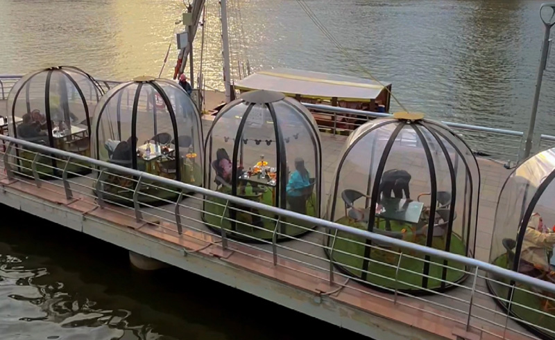 These Dine-In Bubble Pods Are Now On the Nile!