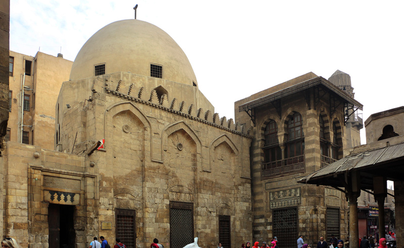 Inside Salih Najm al-Din Mausoleum on Al Moez Street