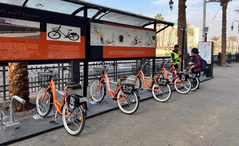 Cairo Bike Stations are Getting a Revamp in Downtown Cairo