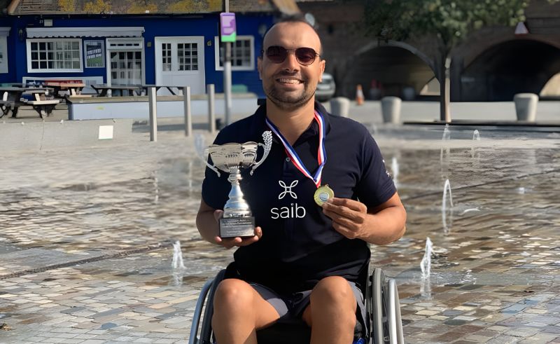 Egyptian Pulls Off Masterstroke Crossing English Channel on Wheelchair