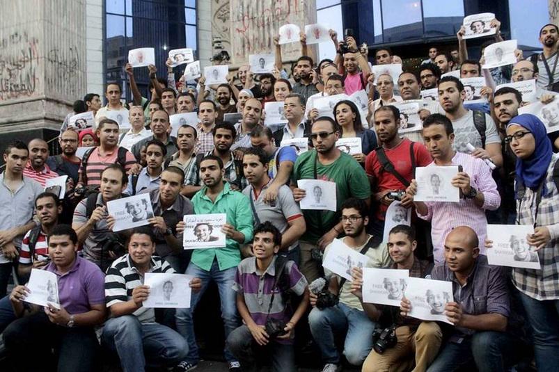 Egypt's Journalist Syndicate Holding Protest Right Now