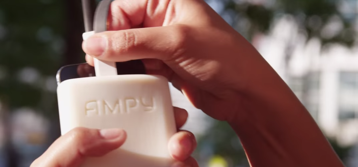 Video: AMPY - the Power Bank That Charges When You Move