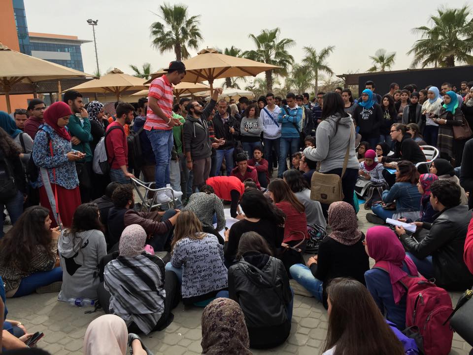GUC Expels One and Suspends Four Students Over #YaraTarek Protest
