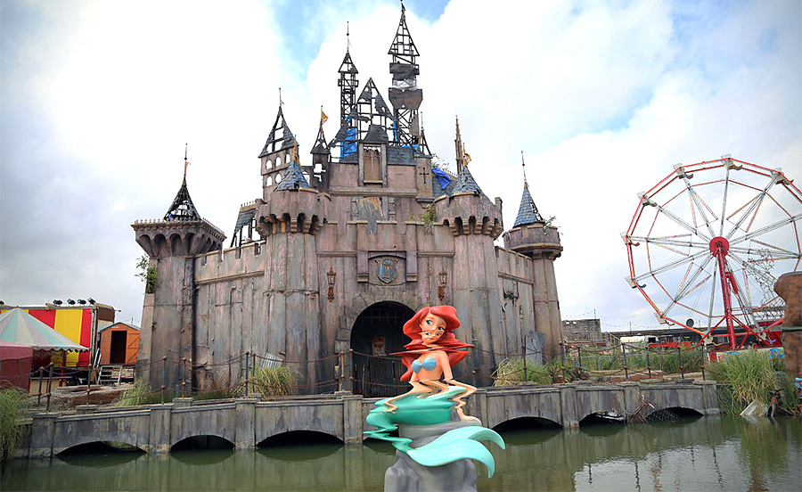 Banksy Turns His Dismaland Park into a Shelter for Refugees