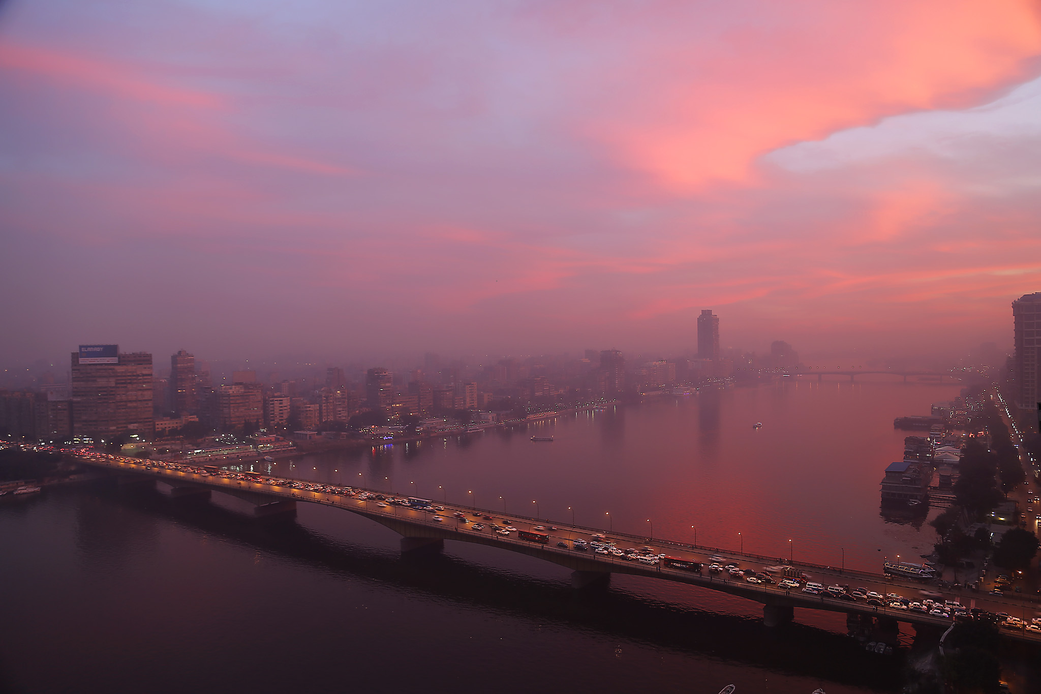 Stunning Skies Hit Cairo