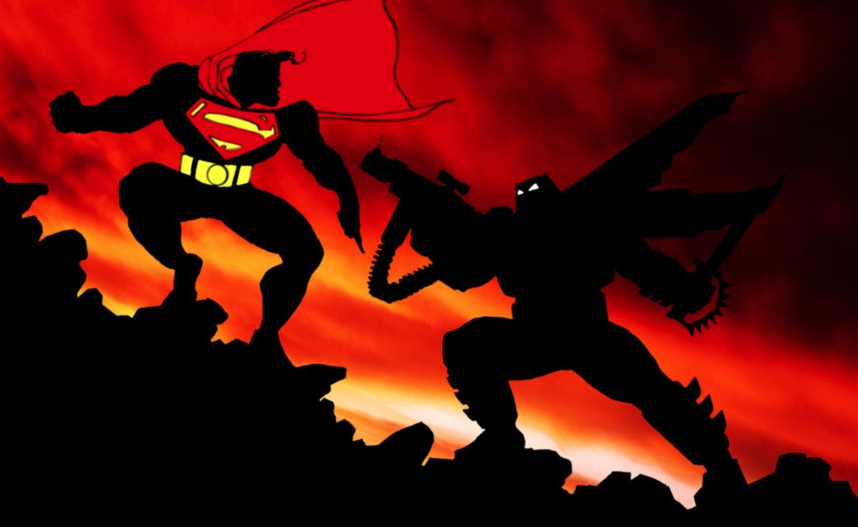 Grumpy Batman v. Gritty Superman: Dawn of Something For Sure