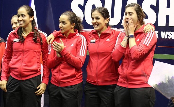 Egypt Beats England, Winning Women's World Team Squash Championship