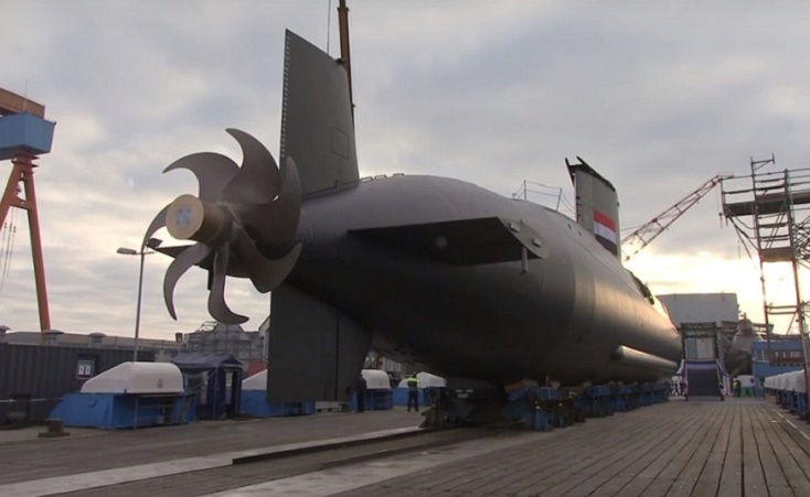 Germany Unveils Egypt's New Submarine at a Ceremony in Kiel