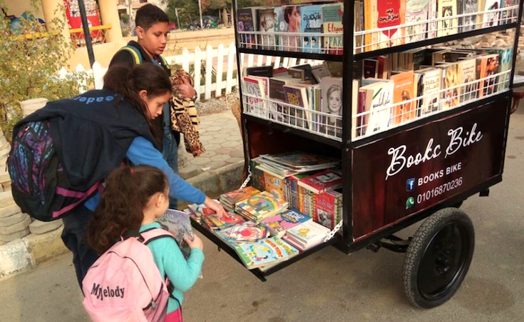 The Book Bike: Cairo's Newest Bookshop on Wheels