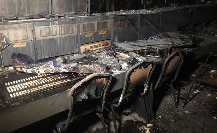 Shocking Photos Show Ghada Adel’s Newest TV Series Set Destroyed by Fire