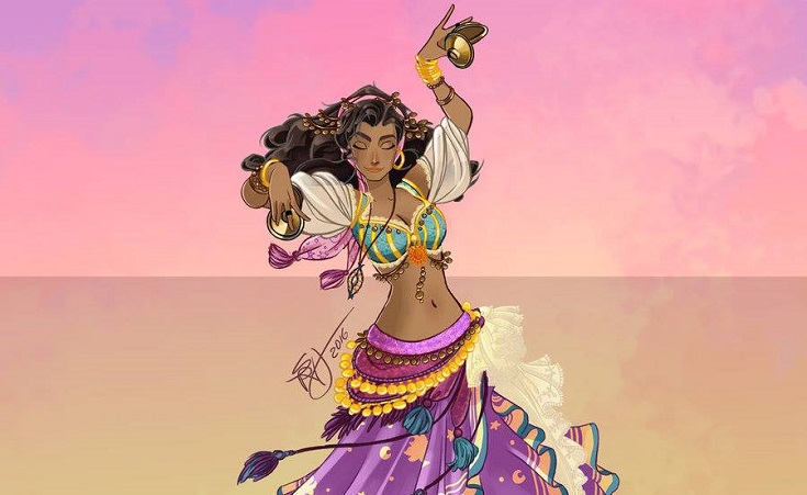 Italian Artist Brilliantly Re-Imagines 10 Disney Princesses As Exotic Belly Dancers