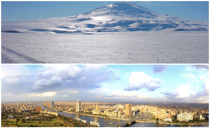Cairo and Antarctica Literally had the Same Temperature Yesterday