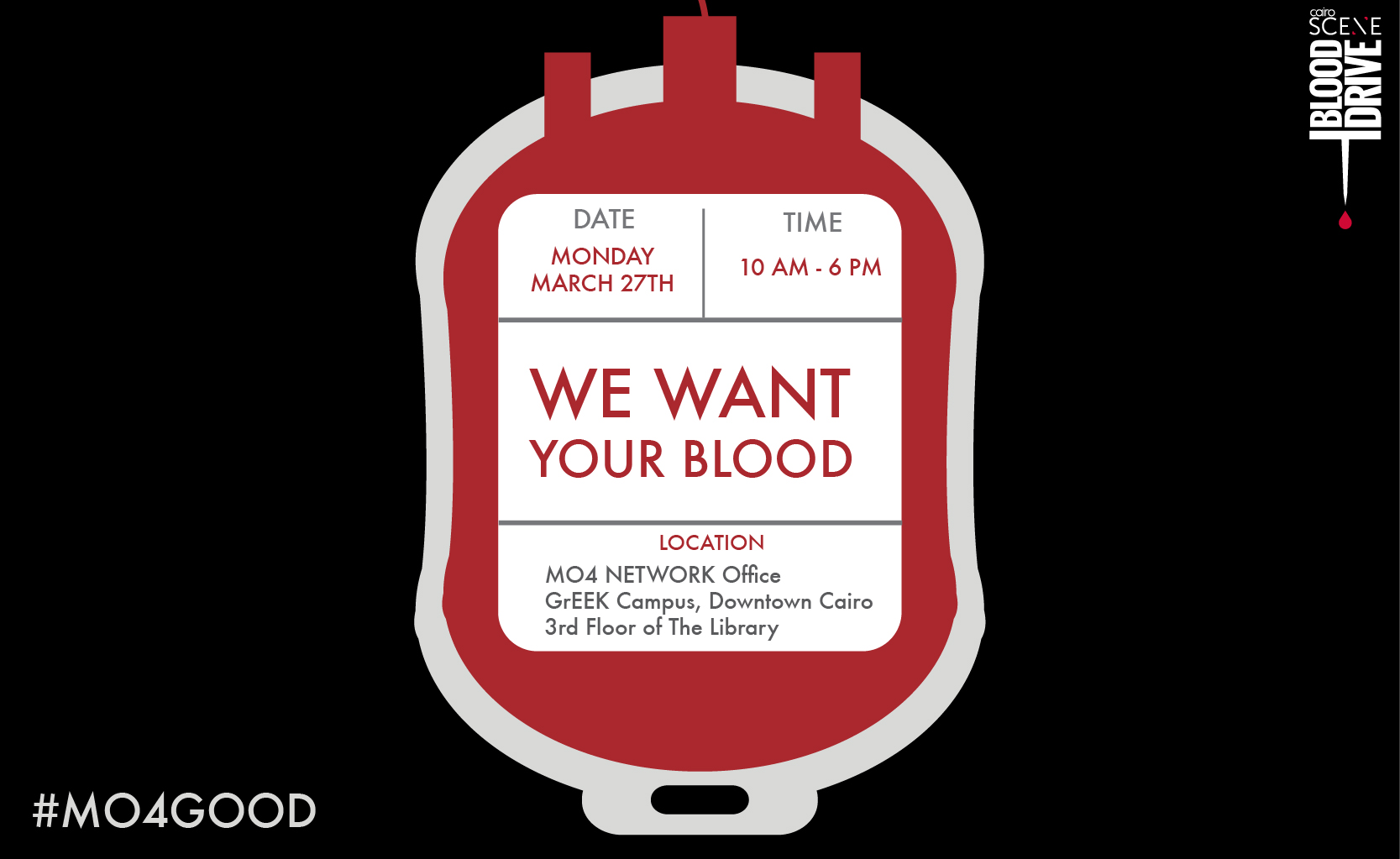 We're Hosting Our 2nd Blood Drive Next Monday and If You Join Us You Could Actually Save Lives