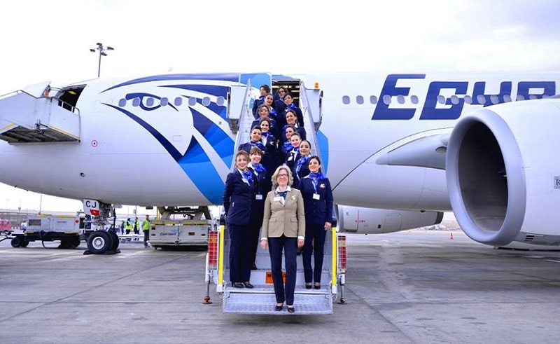 All-Female Crews Lead 2 Egyptian Flights for the First Time Ever