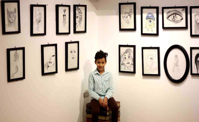 10-Year-Old Cairo Metro Vendor Launches Art Exhibition