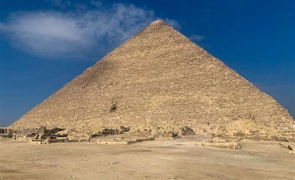 View of Khufu Pyramid Now Fully Clear After Solar Ship Move