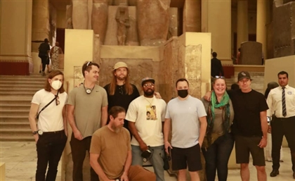 Maroon 5 Drops By the Egyptian Museum in Tahrir