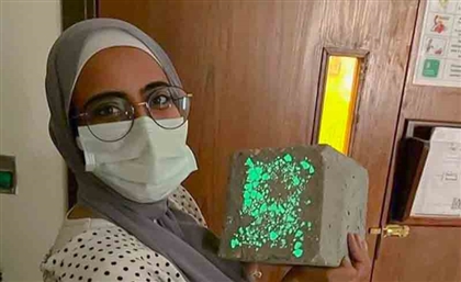 AUC Students Create Concrete That Glows in the Dark
