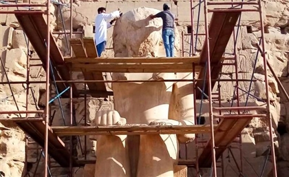 Giant Statue of Thutmose II at Karnak Temple Has Been Restored